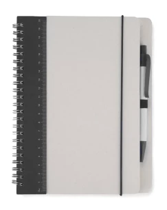REGALI notepad with line and pen - Black