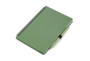Notebook with pen TRESA A5 - Green