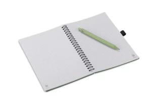 Notebook with pen TRESA A5 - Green