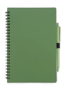 Notebook with pen TRESA A5 - Green