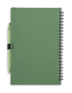 Notebook with pen TRESA A5 - Green