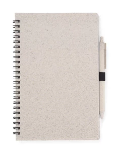 Notebook with pen TRESA A5 - Natural