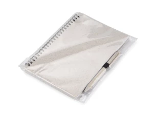 Notebook with pen TRESA A5 - Natural