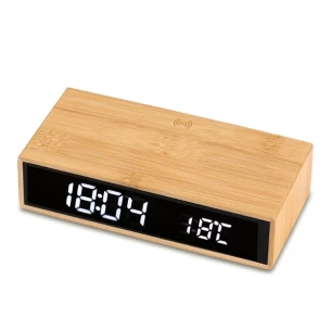 Conti inductive charger with clock and thermometer - Beige