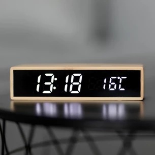 Conti inductive charger with clock and thermometer - Beige