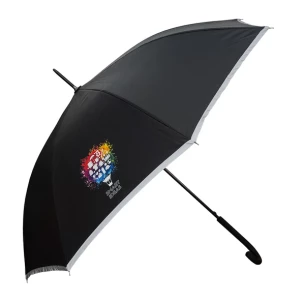 Refu reflective tape umbrella - Black