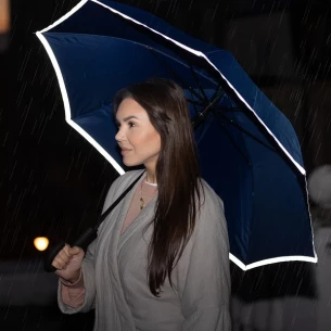 Refu reflective tape umbrella - Black