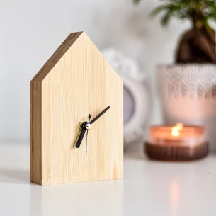 La Casa bamboo clock - Brown