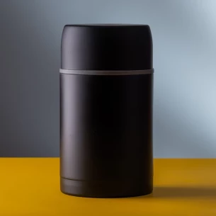 800 ml Thermo vacuum container - Black
