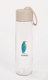 SKINNY glass bottle 350 ml - Natural