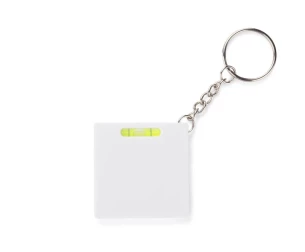 RIZO tape measure key ring 1 m - White