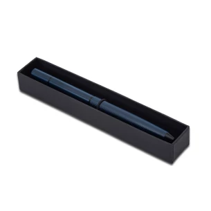 Duet 2in1 ballpoint pen and fountain pencil in box - Navy blue