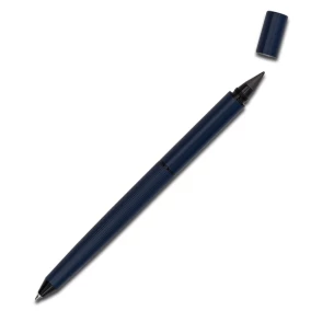 Duet 2in1 ballpoint pen and fountain pencil in box - Navy blue
