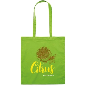 COTTONEL COLOUR+ shopping bag - lime green