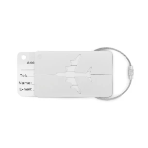 FLY TAG luggage tag - silver matt