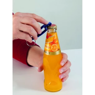 Brelok do kluczy, otwieracz do butelek Wolf 2 - Czarny