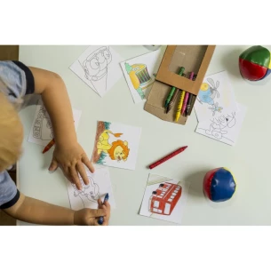 Coloring set, crayons | Hadley - neutral