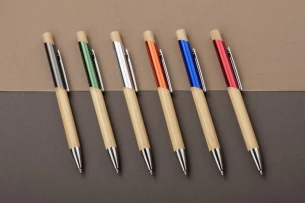 BALIS bamboo ballpoint pen - Silver