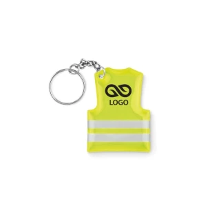 Reflective waistcoat keychain - Yellow