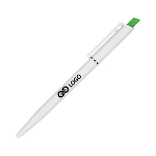 Roma White ballpoint pen - Green