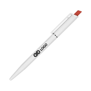 Roma White ballpoint pen - Red