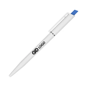 Roma White ballpoint pen - Blue