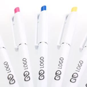 Roma White ballpoint pen - Blue