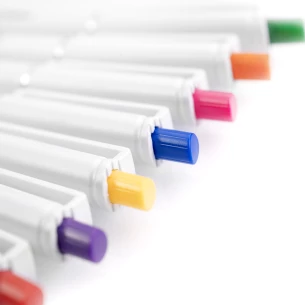 Roma White ballpoint pen - Blue