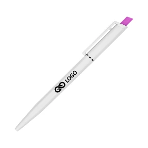 Roma White ballpoint pen - Pink