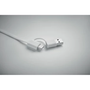 60 Watt retractable charging cable - LINEA - White