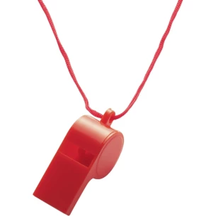 Whistle with string - Red