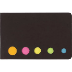 Note pad set, sticky notes - Black