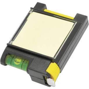 2m tape measure, spirit level, notepad, pen - Black