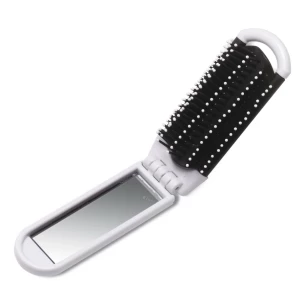 Hairbrush and mirror - White