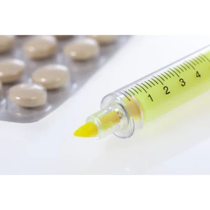 Syringe highlighter - Yellow