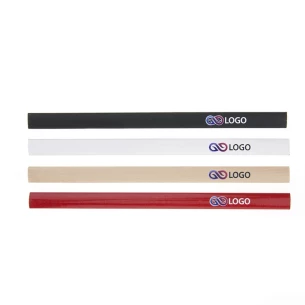 Logo Printed Carpenter's Pencil - Beige