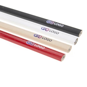 Logo Printed Carpenter's Pencil - Beige