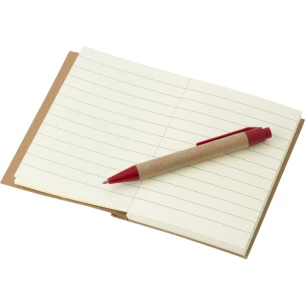 Eco1 note pad with pen - Red
