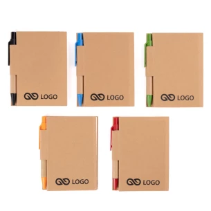 Eco1 note pad with pen - Red