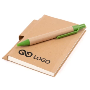 Eco1 note pad with pen - Green