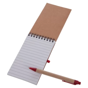Eco2 note pad with pen - Red