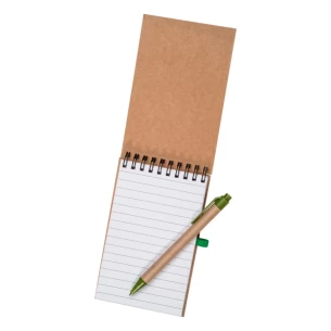 Eco2 note pad with pen - Green