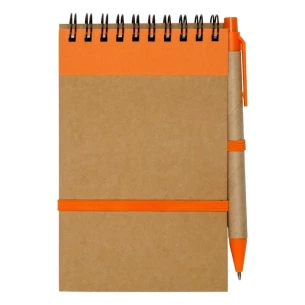 Eco2 note pad with pen - Orange