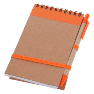 Eco2 note pad with pen - Orange
