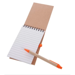 Eco2 note pad with pen - Orange