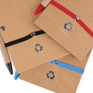 Eco2 note pad with pen - Black