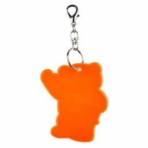 Reflective teddy bear key ring - Orange
