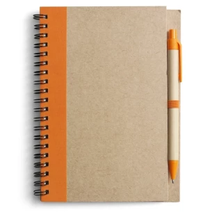 Eco3 note pad with pen - Orange