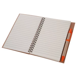 Eco3 note pad with pen - Orange