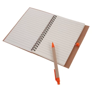 Eco3 note pad with pen - Orange